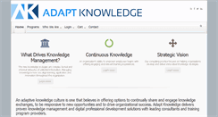 Desktop Screenshot of adaptknowledge.com